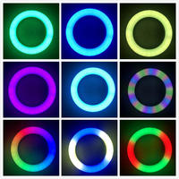 Anneau lumineux de 10 pouces avec LED RVB réglable pour l'éclairage photographique Parfait pour la beauté de la photographie en direct