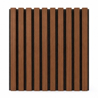 Panneau mural acoustique en bois de noyer WYRAX, lattes en bois, feutre noir, 2400x600x21mm, panneau absorbant le son, décoration murale pour salle de réunion