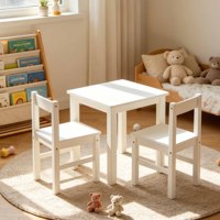 Modernes Massivholz Vorschul- und Kindergartenmöbel-Set Kinder-Lerntisch und Stühle für Schule und Wohnzimmer