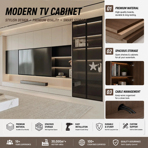 Set di Mobili TV Personalizzati per Tutta la Casa, Unità TV Moderna a Parete con Ampio Spazio di Archiviazione, Arredamento per l'Intrattenimento Domestico - Product Image 6