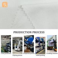 Impression par sublimation personnalisée, tissu piqué Vera en rouleau, 140 GSM, polyester blanc pour vêtements en sublimation