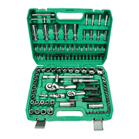 Bestseller - Trousse à outils complète de réparation automobile 108 pièces Takim Red Box avec douilles à chocs et cliquet, mallette rigide OEM pour garages et ateliers