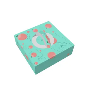 Wholesale Birthday Paper Cake Sweet Packing Boxes Handle Custom Pastry, Square White Cardboard Small Cake Pastry Paper Boxes/