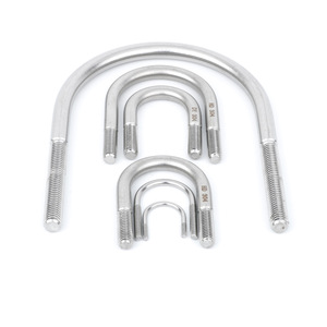 Pernos en U de Acero Inoxidable M6 M8 Grado 304 Abrazaderas en U Roscadas para Aplicaciones Industriales - Product Image 1