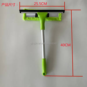 Nettoyeur de vitres 2 en 1, raclette double face en <span class=keywords><strong>microfibre</strong></span>, essuie-glace double face avec lame en caoutchouc, offre spéciale, - Product Image 6