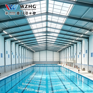 Bâtiments de piscine en acier pour installations aquatiques intérieures, supportant les séances d'entraînement des clubs et les cours de natation - Product Image 1