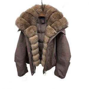 Nuovo Parka Invernale 2026 con Grande Collo in Pelliccia di Volpe, Giacca Corta in Piuma <span class=keywords><strong>d</strong></span>'<span class=keywords><strong>Oca</strong></span> Bianca per Donna, Ampia e Calda - Product Image 5