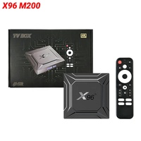 Reproductor Multimedia Android 14.0 X96 M200 Amlogic S905X5M, Compatible con WiFi 2.4G/5G, BT5.X, Salida UHD 4K*2K, Ethernet 1000M