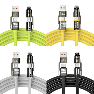 <span class=keywords><strong>C</strong></span>âble de charge rapide 4-en-1 240W 6A <span class=keywords><strong>double</strong></span> <span class=keywords><strong>Type</strong></span> <span class=keywords><strong>C</strong></span> PD 1M 2M <span class=keywords><strong>USB</strong></span> en silicone pour téléphone portable <span class=keywords><strong>USB</strong></span> <span class=keywords><strong>C</strong></span> vers <span class=keywords><strong>C</strong></span> - Product Image 6