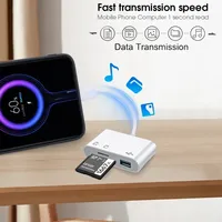 3 in 1 TF CF SD multifungsi pembaca kartu memori adaptor kartu Sim USB Tipe C OTG konverter untuk MacBook Laptop Samsung Xiaomi