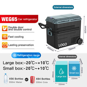 <span class=keywords><strong>2023</strong></span> nouvelle conception de bagages portable <span class=keywords><strong>camping</strong></span>-<span class=keywords><strong>car</strong></span> congélateur 65L grande capacité double zone refroidissement rapide voiture réfrigérateur - Product Image 6