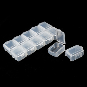 Detachable Half Transparent Nail Decoration <b>Storage</b> <b>Box</b> Diamond Painting Accessories Salon Manicure Organizer Container <b>Tool</b> - Product Image 2