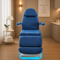 Table de soin électrique à 4 moteurs avec siège pivotant et télécommande pour salon de beauté, spa et clinique dentaire