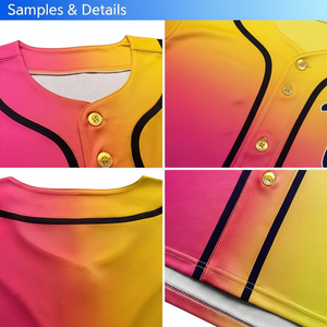 เสื้อเบสบอลติดกระดุมแบบปรับแต่งได้สำหรับผู้ใหญ่ดีไซน์ไม่เหมือนใครพร้อมคุณสมบัติระบายอากาศผลิตในโรงงานสำหรับชุดลำลอง - Product Image 1