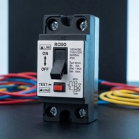 Disjoncteur miniature domestique RCBO 30mA 1.5KA, protection contre les surcharges et les courts-circuits, MCB