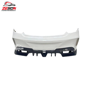 Bodykit Stile I in Fibra di Carbonio Paraurti Anteriore Paraurti Posteriore Diffusore Spoiler Splitter per <span class=keywords><strong>Mercedes</strong></span> W205 Classe <span class=keywords><strong>C</strong></span> C63 <span class=keywords><strong>AMG</strong></span> Berlina Coupé - Product Image 3