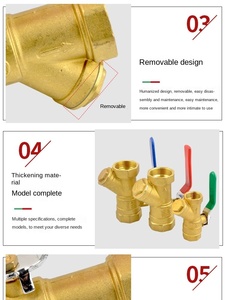 Brass <b>Valve</b> Strainer Filter <b>Ball</b> <b>Valve</b> Female Thread for Water Natural Gas <b>Ball</b> <b>Valve</b> Plumbing Sanitary Water Price List Forged - Product Image 3