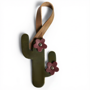 YY PU 가죽 귀여운 천연석 힐 컨트리 프리클리 백 참 - Product Image 3