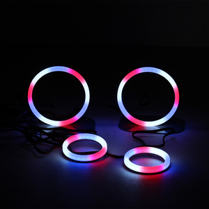 70mm 80mm 90mm difüzör RGB melek gözler APP kontrol RGB Halo UV ışınlarına ve sararmaya karşı korur - Product Image 2