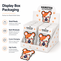 Désodorisant de voiture personnalisé en forme d'animal (hamster) en feutre imprimé, parfumé, innovant, marque privée