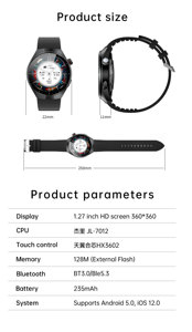 Kalobee 2025 nouveau modèle <span class=keywords><strong>montre</strong></span> intelligente filles montres intelligentes Kalobee Smartwatch avec 3 sangles Sk7mini - Product Image 5