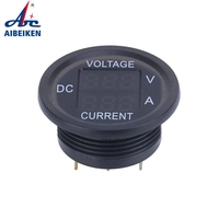 Chaud étanche rond 8-60V Mini Oled Dc double voltmètre numérique ampèremètre affichage tension et ampli affichage bateau voiture moto