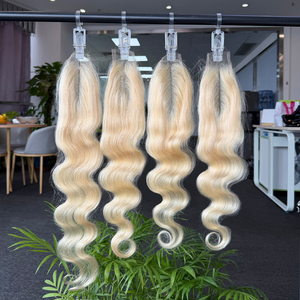 ผม2X6สีบลอนด์100% ปิดลูกไม้ความละเอียดสูงแบบไม่ผ่านกระบวนการผมมนุษย์ชาวบราซิล - Product Image 1