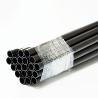 Tube rond en fibre de carbone creuse 3K, diamètre extérieur, diamètre intérieur et longueur personnalisés pour drones, modèles RC et équipements industriels