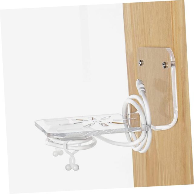 Versatile Acrylic Wall Camera Shelf Floating Router Storage Brackets Wall Mount Router Holder Security