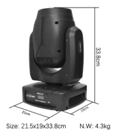 La pro scène populaire de Yifa de disco d'événement de club allumant 150w a mené des lumières principales mobiles de tache de faisceau