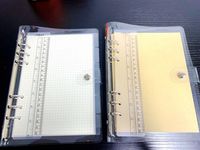 Ensemble de papier de règle de diviseur de taille A5 sur mesure à 6 onglets Ensemble de reliure à anneaux en PVC transparent