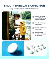Boutons-pression en plastique ABS écologiques, durables, résistants à l'usure, brillants/mats, attaches lisses blanches pour vêtements de bébé