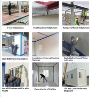 Maison conteneur agricole préfabriquée, abri agricole en panneaux d'acier, dortoir pour travailleurs, bureau sur le terrain, cabane
