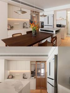 ตู้ครัวไม้แข็งครบชุดสำหรับการออกแบบห้องครัวที่หรูหรา - Product Image 3