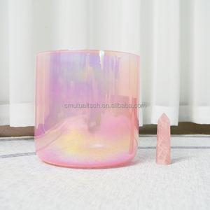 Cuencos de Cristal de Cuarzo 99.99% para Sanación Sonora, Instrumento Cósmico Colorido Transparente, Cuencos de Cristal Alquímico - Product Image 2