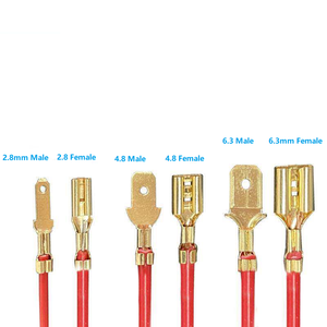 4.8MM 2.8mm Heat Resistant Female Terminals 6.3MM Plug-in Terminal Female Connector for Spring Water <b>Kettle</b> <b>Temperature</b> <b>Control</b> - Product Image 3
