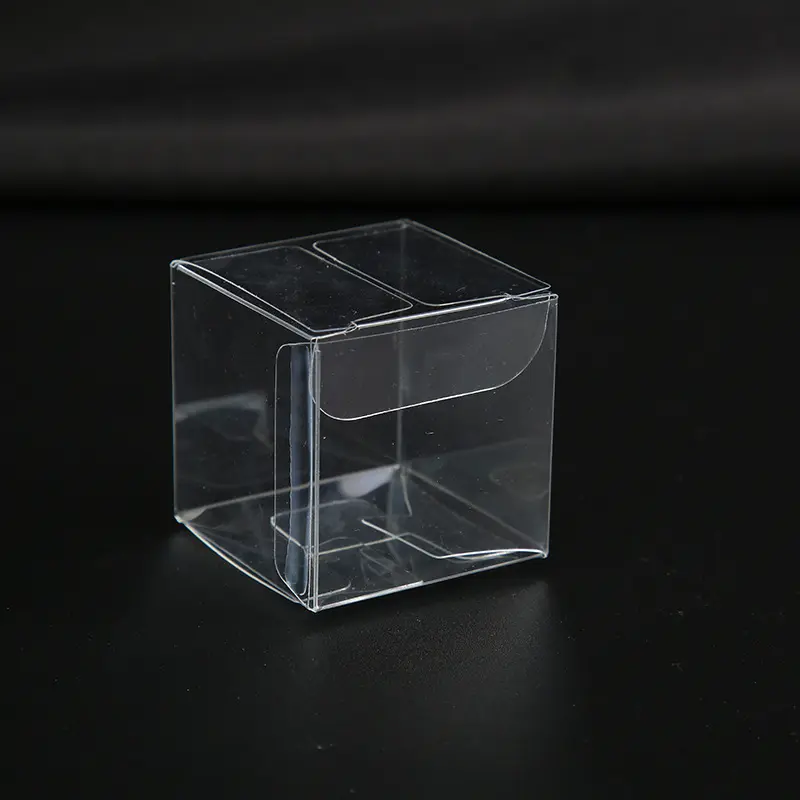 3x3x3 Inch Transparent Plastic Pvc Box Gift Packaging With Film Candy Apple Box Clear Plastic Pvc Packing Box