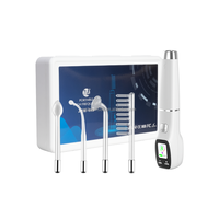 Appareil Portable Anti-rides Haute Fréquence pour Soin de la Peau, Baguette Électrode avec 4 Embouts, Affichage Numérique, Contrôle Tactile Manuel pour le Visage IT/CN