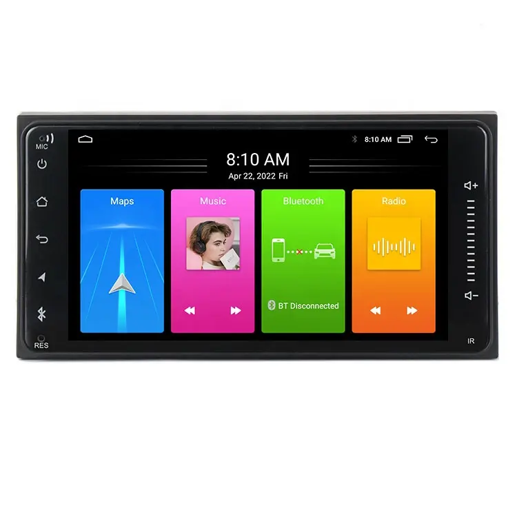 Autoradio universel 2 go + 32 go, 7 pouces, Double Din, Support BT mirrorlink, wi-fi Internet pour Toyota Corolla Auris Vios