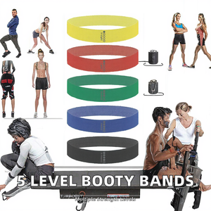Mini Bandas de Resistencia para Glúteos de 5 Niveles, Diseño de Bucle, Material de Nailon, Antideslizantes, para Ejercicio, Fitness y Entrenamiento de Cadera - Product Image 2