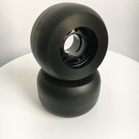 Roue coulissante à ligne libre de 72 mm de haute qualité, roue à dérive de couleur plate et ronde vierge