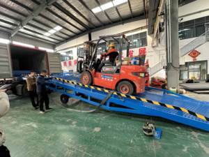 New 6 Ton <strong>Hand</strong>-Actuated Mobile Dock <strong>Ramp</strong> Truck Forklift <strong>Container</strong> <strong>Loading</strong> Unloading Construction Farm Steel Hydraulic Yard <strong>Ramp</strong> - Product Image 5