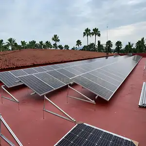 可定制可调太阳能电池板安装支架平屋顶太阳能电池板安装支架太阳能平屋顶安装系统