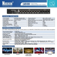 Compresor de Audio RMS, Compresor de Audio Dante Dsp, Lm848rts, Nuoxin, Dlms Audio