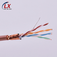 Precio al por mayor de alta calidad Cat5e Cat 5E 24AWG COBRE UTP STP FTP SFTP EXTERIOR Doble PVC/PE Chaqueta Red Ethernet Lan Cable