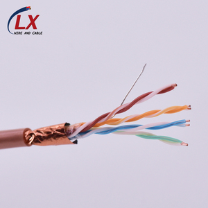 Chất lượng cao giá bán buôn CAT5E <span class=keywords><strong>Cat</strong></span> <span class=keywords><strong>5e</strong></span> 24AWG Đồng UTP STP FTP SFTP ngoài trời đôi PVC/PE áo khoác Mạng Ethernet LAN Cáp - Product Image 3
