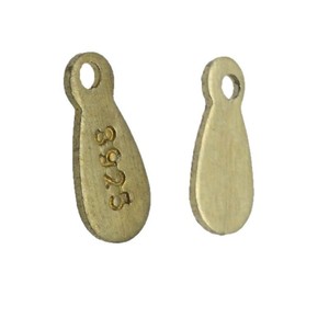 Pendentif en cuivre en forme de goutte d'eau, connecteurs avec marquage 925 pour la fabrication de bijoux DIY - Product Image 5