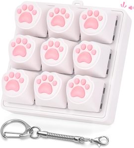 Porte-clés personnalisés en gros, jouets anti-stress, boutons de clavier, jouets à bouton pour le bout des doigts, porte-clés colorés en forme d'interrupteur lumineux - Product Image 3