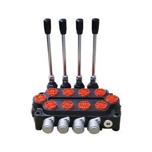 Válvula de control hidráulico de 3 carretes, válvula de operación de palanca de mando hidráulica para excavadora, control hidráulico de 1/2" - Product Image 3