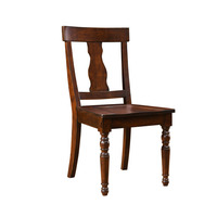 Ensemble de table et de chaises de salle à manger en bois massif de chêne rouge de style américain, table rectangulaire et chaises pour restaurant, salle à manger